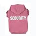 BINGPET Security Dog Hoodies Puppy Sweatershirts Cold Weather Dog Coats Pet Hooded Clothes for Dog Cat