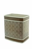 Waverly Lovely Lattice Wastebasket, Taupe