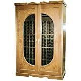 440 Bottle Wine Cabinet with Oval Shaped Glass Doors - Vinotemp - 700-Monaco