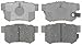 ACDelco 14D536C Advantage Ceramic Rear Disc Brake Pad Set with Wear Sensor
