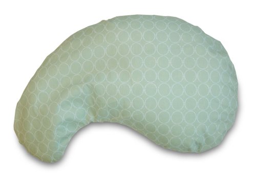 Boppy Cuddle Pillow with Cotton Slipcover, Sage Circles