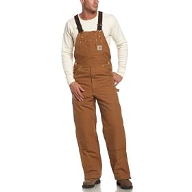 Carhartt Mens Quilt Lined Duck Bib Overall