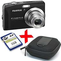Fuji F60 Black Digital Camera Finepix F60fd 12MP +Case +2GB SD Bundle