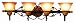 Eurofase 12147-014 Serif 4-Light Bathbar, Burnt Sienna/Scavo