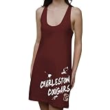 NCAA Charleston Cougars Ladies Paint Strokes Junior's Racerback Dress - Maroon