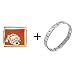 Shar Pei Dog Italian Charm Bracelet