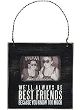 Primitives by Kathy Mini Box Sign Frame, Best Friends, 4.5 by 4.5-Inch