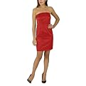 Limited Edition Womens Woven Strapless Dress - Red