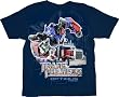 Transformers Optimus Prime Vehicle Revenge of the Fallen Navy Youth T-shirt Tee