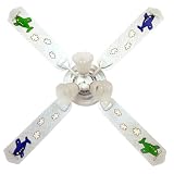 Ceiling Fan 52 Inch: Airplanes - Blue & Green