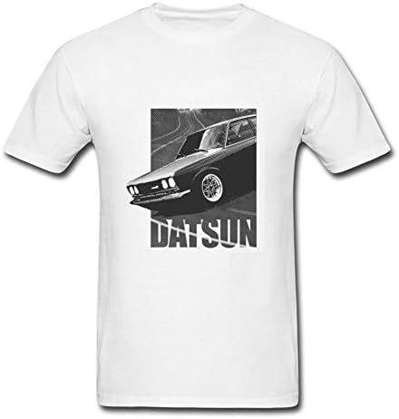 Men Short Sleeves Datsun 510 Image For Elegent Short Sleeve T-shirt-white Large