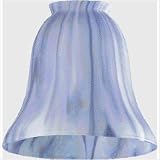 41yUmIDZXqL. SL160  Dark Blue Satin Ceiling Fan Light Shade
