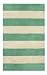 Boardwalk Stripes in Teal and Ivory Rug