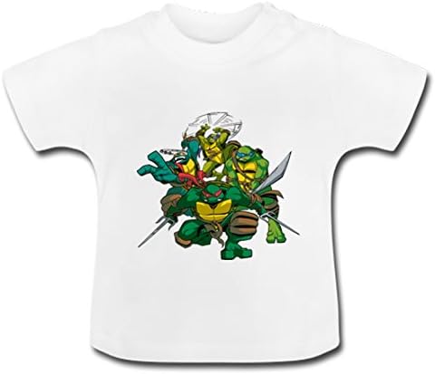 PPooqqer Teenage Mutant Ninja Turtles Baby Classic T-Shirt 6M White