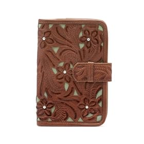 Buy American West Lady Lace (Turquoise) Collection Small Dayplanner In Hand Tooled Leather by American West