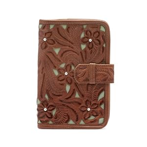 Buy American West Lady Lace (Turquoise) Collection Small Dayplanner In Hand Tooled Leather by American West