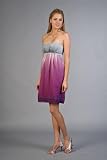 Multi Purple Strapless Dresses by Nell Couture