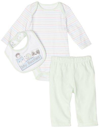 Babyworks Baby-Boys Newborn Forest Friends Creeper Bib And Pant Set, Green, 6-9 Months Babyworks Baby-Boys Newborn Forest Friends Creeper Bib And Pant Set, Green, 6-9 Months