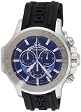 Chase-Durer Men's 380.2LL-RUBB Firestorm Chronograph Stainless Steel Rubber Strap Watch