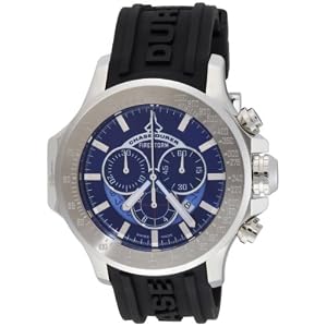 Buy Chase-Durer Mens 380.2LL-RUBB Firestorm Chronograph Stainless Steel Rubber Strap Watch by Amazon.com Store Card