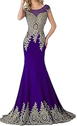 Sleeveless Applique Crystals Crystal Lace Sheer Beaded Mermaid Evening Dress/Prom Dress 