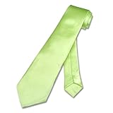 BOY'S Neck Tie Solid Lime Green Youth NeckTie