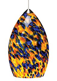 Tech Lighting 700FJFIRYMC-LED Chrome (LED) Firefrit Pendant Contemporary / Modern Free Jack LED Fire