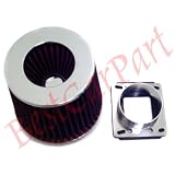86-90 91 92 Mazda Rx7 Rx-7 Intake Filter =Maf Adapter(included Red Air Filter) by HIGH PERFORMANCE PARTS