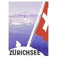 Lake Geneva, Zurich, Switzerland Giclee Poster Print, 18x24