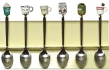 Gift Boxed Stainless Steel Coffee Shop Spoons Set / 6
