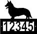 Custom Crafted WELSH CORGI CARDIGAN Steel Address Sign