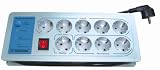 Isotronic 50262 PC-Powerleiste mit Ueberspannungsschutz, silber