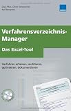 Produkt-Bild: Verfahrensverzeichnis-Manager - das Excel-Tool: Verfahren erfassen, auditieren, optimieren, dokumentieren