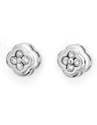 Natural 0.50 ctw Diamond Stud Earrings 14K White Gold
