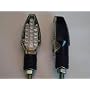 Turn Signals - Super LED - Clear Lenses, Black Base - Universal Motorcycle Lights - Honda CBR 600rr 1000rr, Suzuki GSXR 600 750 1000, Yamaha YZF R1 R6, Kawasaki Ninja ZX6r ZX9r ZX10r ZX12r ZX14