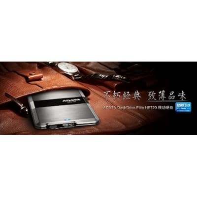 Adata Dash Drive HE720 500 GB External Hard Drive Portable (Titanium)