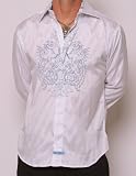 English Laundry Northern Echo Griffon Crest Embroidered Shirt Small - 3XL