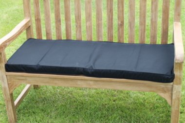 Mobilier de jardin Coussin pour banc de jardin 2 places Noir