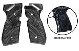 Beretta 92FS Grips, Black Plastic