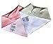 Baby Bandana Bibs Made of 100% Organic Cotton Soft and Comfy for Baby Girl. Cute Burp Clothes Pink and Light Green. Pack of 2
