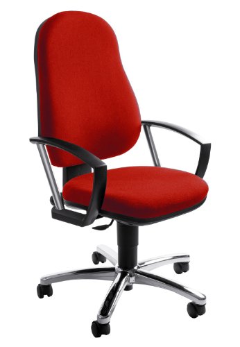 TOPSTAR 7029A G21 B&uuml;rodrehstuhl Point 50 Sonderedition rot mit Armlehnen
