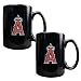 Los Angeles Angels MLB 2pc Black Ceramic Mug Set - Primary Logo by Great American Products
