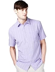 XXXL Soft Touch Space Dye Striped Shirt