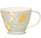 Churchill China Harlequin Mug, Passion Blue Design