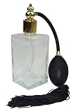 Fantasia Klarglas-Flasche 46185, eckig, mit Ballpumpe, fr 100 ml