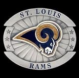 NFL Pewter Belt Buckle - St. Louis Rams