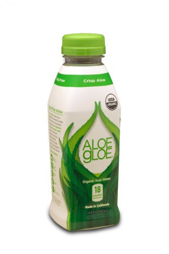 Aloe Gloe, Organic Aloe Water, Crisp Aloe, 15.2-Ounce (Pack of 12)