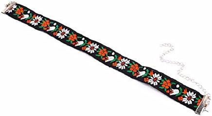 Flower Floral Black Design Vintage Lace Macrame Embroidery Choker Necklace Fashion