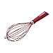 Cake Boss Stainless Steel Tools and Gadgets 10-Inch Balloon Whisk with Silicone Overmold, Red