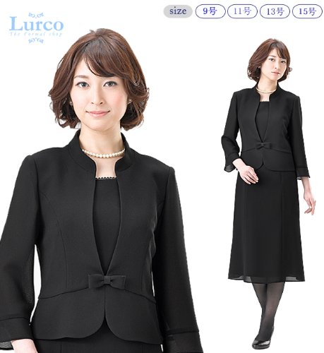 夏用 レディース 喪服 ブラックフォーマル 前開き ワンピース 121928233bo